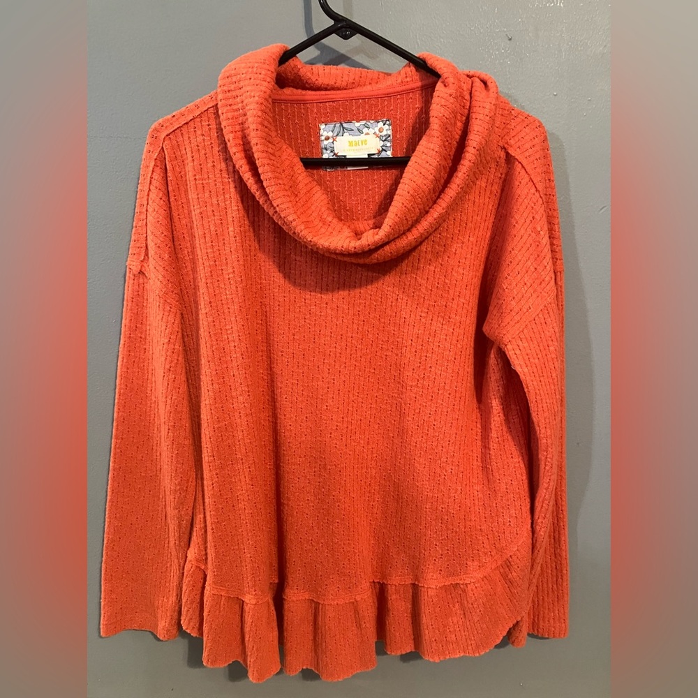 Maeve by Anthropologie Cowl Neck Sweater Size Small Flowy Boho Chic